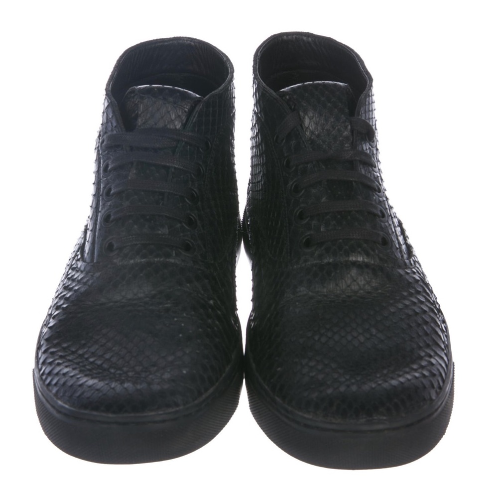Alexander Wang Snakeskin High-top Sneakers Black Men’s 10